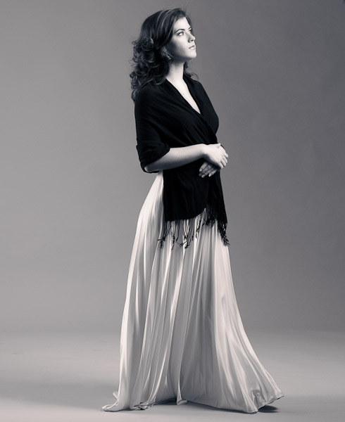 austin portrait photographer black white dress