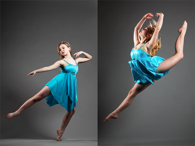 Austin photographer capture lyrical dance action in studio for a dance audition