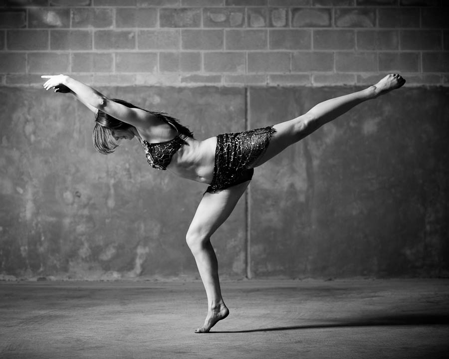 black and white dance photography